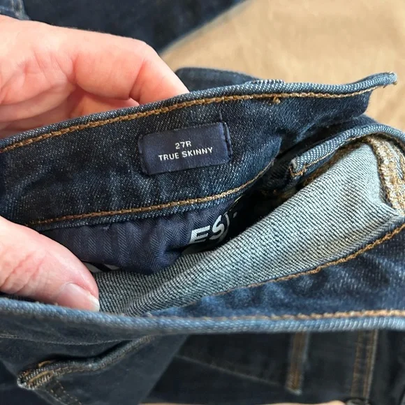 GAP Women's Skinny Jeans - Dark Blue - Picture 2 of 2